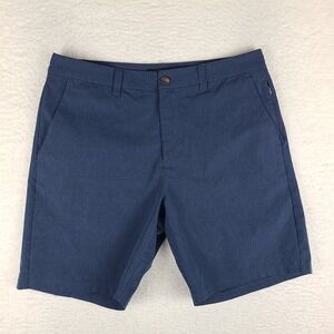 Random Golf Club Shorts Mens 34 Blue Navy  8"‎ Hybrid Chino Performance